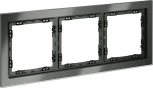 Рамка на 3 поста (титан, стекло) Voltum S70 VLS110306