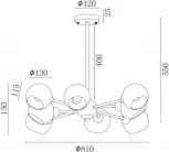 Потолочная люстра Freya Sherry FR5121PL-08G