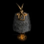 Настольная лампа Loft It Lapine 10315/A Grey fluff (220V, выключатель, животные)