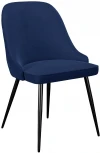 Стул 256 микровелюр К17 синий, ножки черные Dikline 00-00060795