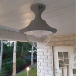 Потолочный светильник уличный Fumagalli Vivi V50.115.000.LXH27 (220V, круглые, IP65)