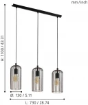 Подвесной светильник Eglo Roccamena 49645 (220V, на проводе, круглые)