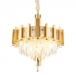 Подвесная люстра Omnilux Gaeta OML-69703-08 (220V, хрусталь, на цепи, круглые)