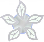 Потолочная люстра светодиодная LED LAMPS 81155, 80W, белый, LED с RGB подсветкой