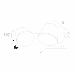 Настенный светильник уличный Arte Lamp Chico A2212AL-2BK