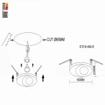 Встраиваемый точечный светильник ST Luce St216 ST216.408.01 (220V, круглые)