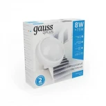 Настенно-потолочный светильник Gauss Eco 2.0 141411308 (LED, 220V, круглые, IP54)