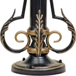 Наземный фонарь Кузнечное дело Квадро 25-001-ЧЗ (220V, ковка, под старину, IP54)