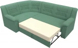 Диван угловой Карелия левый угол (Зеленый/Рогожка) Лига Диванов арт.123441L