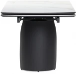 Керамический стол Woodville Готланд 180(240)х90х79 белый мрамор / черный 553533