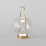 Настольная лампа Eurosvet Frasco 80507/1 латунь (LED, 220V, выключатель)