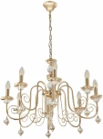 Подвесная люстра Arte Milano AM346109 346109/8 FGD (220V, подвески, на цепи, подсвечник, свеча)