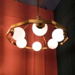 Потолочная люстра на штанге Cloyd Karass 10138 (220V, шар, шарики)