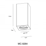 Накладной точечный светильник Arte Lamp Tubo A9263PL-1WH (220V)