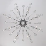 Подвесная люстра Eurosvet Collana 10096/8 хром/прозрачный хрусталь Strotskis