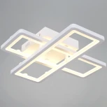 Потолочная люстра светодиодная на штанге с пультом с регулировкой цветовой температуры, яркости и ночным режимом Reluce 03629-0.3-02B WH