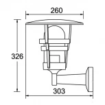 Настенный фонарь уличный Oasis Light 68901 Bl (220V, IP44)
