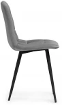 Стул Notta на металлокаркасе Чилли К темно-серый / черный 502057