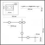 Настенный поворотный светильник 6632/18WL Odeon Light Flavio HIGHTECH ODL24 металл/черный/античная бронза/акрил IP20 LED 18W 3000K 220V