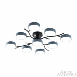 Потолочная люстра на штанге Arte Milano Ferrara 256606/8+1 Bk/Gr (LED, 220V, круглые)
