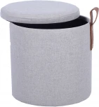 Пуф с ящиком Эркки рогожка XS серый Stool Group арт.УТ000039494