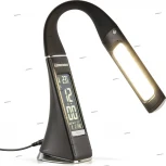 Офисная настольная лампа светодиодная черный с будильником Elektrostandard ELARA TL90220 (сенсорный выключатель)