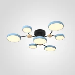 Потолочная люстра на штанге Gamma D88 Blue Imperiumloft Gamma01 (223774-23) (LED, 220V, пульт управления, круглые)