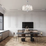 Потолочная люстра на штанге Arte Milano Sorrento-2409 372409/8/350/570 CR (220V)