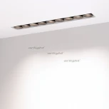 Светильник линейный встраиваемый LED MS-ORIENT-BUILT-TRIMLESS-TC-S38x277-20W Day4000 (WH-BK, 30 deg, 230V) (Arlight, IP20 Металл) 032226