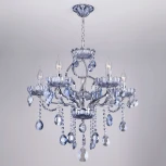 Подвесная люстра Eurosvet 3015 3015/5 хром / лазурный хрусталь