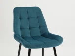 Стул MyFar Феникс пыльно-синий велюр MF1033-1