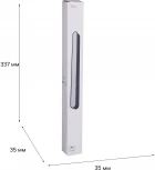 Трековый светильник магнитный светодиодный Reluce 13001-9.3-001UR magnetic LED16W BK (48V)