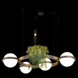 Подвесной светильник Loft It Jardin 10121/4 Dark grey (LED, 220V, на тросе, шарики)