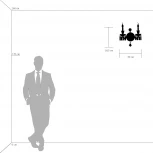 Бра Osgona Campana 716624 (220V, подвески, подсвечник, свеча)