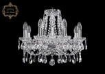 Подвесная люстра Art Classic 11.21 11.21.8.165.Cr.Sp (220V, хрусталь, на цепи, подсвечник, свеча)