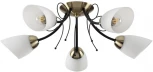 Люстра потолочная Eliana 4592/5C черный, бронза E27 5*40W