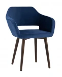 Стул с подлокотниками Stool Group Саймон велюр темно-синий УТ000025158