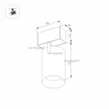 Трековый светильник магнитный Arlight MAG 026967 (LED, 24V, круглые)