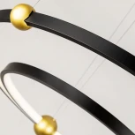 Подвесной светильник Divinare Amadeo 1123/04 SP-65 (LED, 220V, на тросе, кольцо, солнечная система)