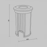 Встраиваемый светильник уличный IP65 Maytoni Flash O044DL-L1S3K3 (LED, 220V, круглые)