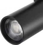 Трековый светильник однофазный Escada 20002 20002TRA/01LED SBK 10Вт, металл, черный матовый (220V, круглые)