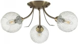 Люстра потолочная Tula 5266/3C античная латунь E14 3*40W