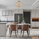 Потолочная люстра хрустальная на штанге Arte Milano Sorrento-3309 373309/5/80/380 GD (220V)