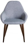 Стул R-Home Kent Сер/Тёмный Орех