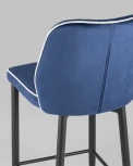Стул полубарный Stool Group Лоренс велюр синий УТ000008856
