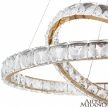 Подвесной светильник Arte Milano Venezia 311311/D600-D400 GD (регулировка яркости, LED, 220V, хрусталь, пульт управления, на тросе)