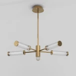 Потолочная люстра на штанге Eurosvet Stark 50386/5 LED латунь (220V)
