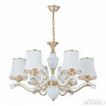 Подвесная люстра Arte Milano Florentia-3987 303987/6 Wh/Gd (220V, на цепи)