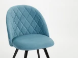 Стул MyFar Джозефина поворотный темно-бирюзовый микровелюр MF1018-1