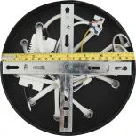 Потолочная люстра Natali Kovaltseva Line LED LAMPS 81174 с пультом ДУ, моб. приложением 120W, черный, LED